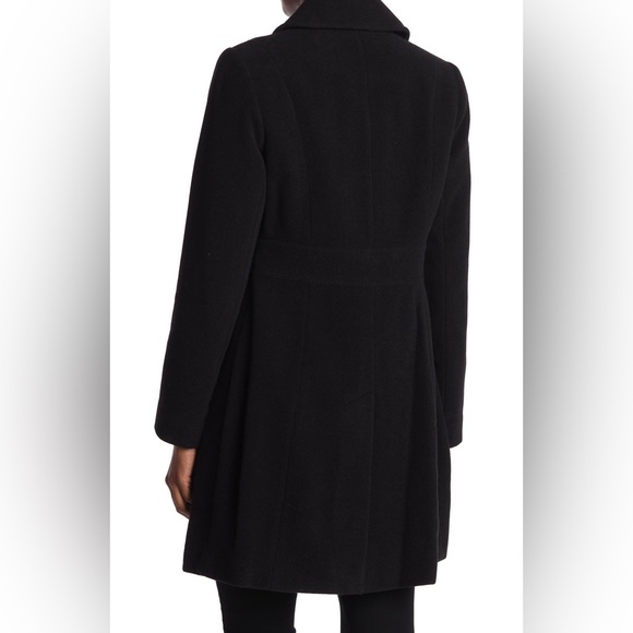 Larry Levine Black and White Flap Faux Pocket Wool Blend Jacket NWT - Picture 5 of 7